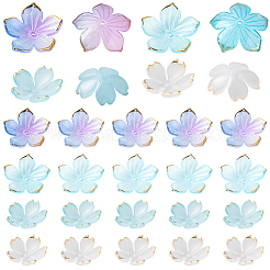 100 шт. 4 стиля прозрачных акриловых колпачков для бусин&nbsp;OACR-BM0001-09A