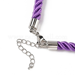 Изготовление ожерелья из нейлонового витого шнура толщиной 5 мм&nbsp;FIND-G096-01P-32