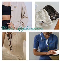 40 шт. 2-х цветные пуговицы из сплава с 1 отверстиями и стразами&nbsp;BUTT-HS0001-04