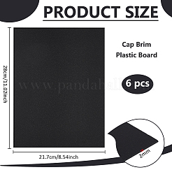 Пластиковая доска для кепки&nbsp;DIY-WH0591-246B-01