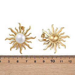 Серьги-гвоздики из нержавеющей стали 304&nbsp;EJEW-A142-02A-G