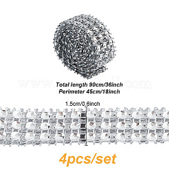 Пластиковая лента для шляпы со стразами&nbsp;DIY-DR00007