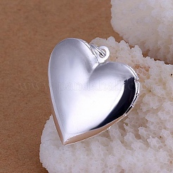 Латуни полые сердца диффузор Locket подвески&nbsp;KK-BB11640