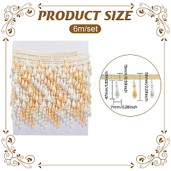 6 м отделка из полиэстеровой бахромы&nbsp;AJEW-GL0002-70