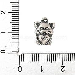 Подвески в тибетском стиле из нержавеющей стали 304&nbsp;STAS-S185-10AS-C