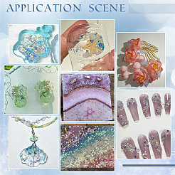 180 г двухцветных прозрачных стеклянных бусин&nbsp;GLAA-PH0003-06