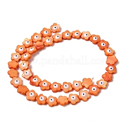 Окрашенные нити бусин из натуральных пресноводных ракушек&nbsp;SHEL-A006-03D