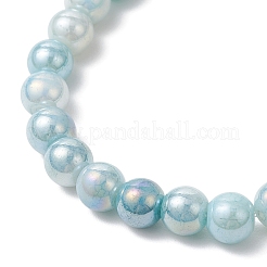 Эластичные браслеты из гальванического стекла&nbsp;BJEW-JB11963-02