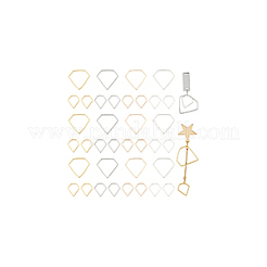 80 шт. 8 стиля соединительных колец из цинкового сплава&nbsp;FIND-GA0004-09