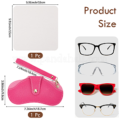 1 шт. футляр для очков из искусственной кожи&nbsp;AJEW-CN0005-54B