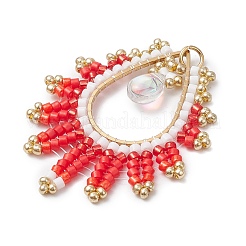 Подвески-слезинки из стекла ручной работы&nbsp;PALLOY-MZ00390-01