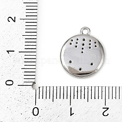 Латунные микропаве прозрачные подвески с фианитом&nbsp;KK-L238-29P