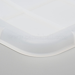 Прямоугольная ручка обеденная тарелка силиконовые Молды&nbsp;X-DIY-L021-59