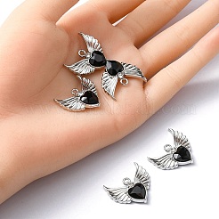 Стеклянные подвески из сплава с покрытием стойки&nbsp;FIND-YW0001-85A