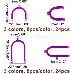 48шт 6 стили прозрачных акриловых люстровых компонентов&nbsp;TACR-CA0001-15
