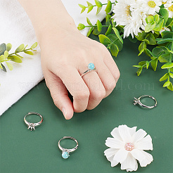 6 шт. латунная регулируемая кольцевая фурнитура&nbsp;KK-GO0001-42