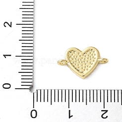 Подвески в форме сердца из латуни с микро-паве и прозрачным кубическим цирконием&nbsp;KK-A252-09G