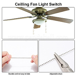12 шт. 2 стиля синтетические бирюзовые подвески для потолочного вентилятора удлинители цепи&nbsp;HJEW-CP00005