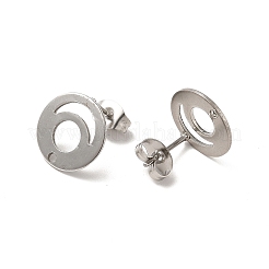 Фурнитура для сережек-гвоздиков из нержавеющей стали 201&nbsp;STAS-D244-24P