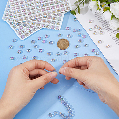 336 шт. Гальванические стеклянные бусины&nbsp;EGLA-WH0007-01C