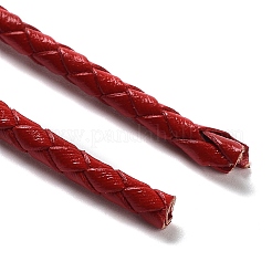 Плетеный кожаный шнур&nbsp;VL3mm-12
