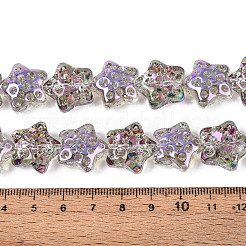 Гальванизируйте прозрачное стекло бисер нитей&nbsp;EGLA-N020-02D