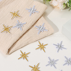 100 шт. 2 цвета компьютеризированная вышивка ткань утюгом / пришить патчи&nbsp;DIY-CY0001-66