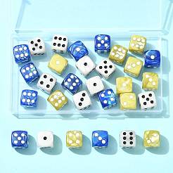 30шт 3 цвета непрозрачные акриловые бусины&nbsp;MACR-FS0002-30