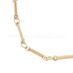 2 шт. 2 цвета 304 нержавеющая сталь плоская цепочка браслет слайдер изготовление&nbsp;AJEW-JB01347