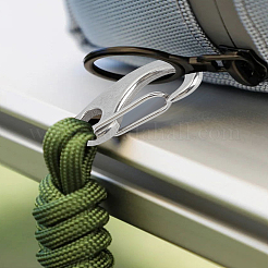 2 шт. 304 нержавеющая сталь защелкивающийся брелок застежка фурнитура&nbsp;STAS-LP0005-53