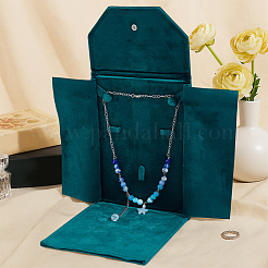 Бархатные мешочки для хранения украшений с откидной крышкой&nbsp;AJEW-WH0609-435B