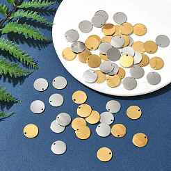 60 шт. 2-цветное ионное покрытие (IP) из нержавеющей стали 304&nbsp;STAS-FS0002-09