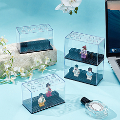Пластиковая витрина для минифигурок&nbsp;AJEW-WH0561-29