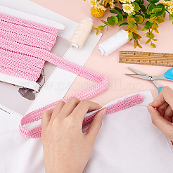 Плетеная кружевная отделка из полиэстера&nbsp;OCOR-WH0074-92F