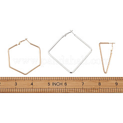 Серьги железным обручем&nbsp;EJEW-TA0010-07