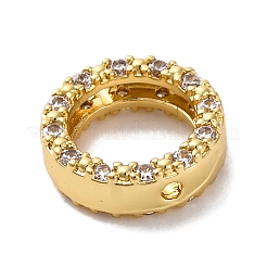 Стойка из латуни с покрытием из кубического циркония с рамкой из бусин&nbsp;KK-S406-09E-G