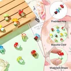 10шт 10 цвета бусины лэмпворк ручной работы&nbsp;LAMP-CJ0002-81