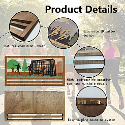 Деревянная подставка для медалей&nbsp;AJEW-WH20030-007