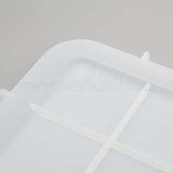 Прямоугольник с узором ручка обеденная тарелка силиконовые Молды&nbsp;DIY-L021-57