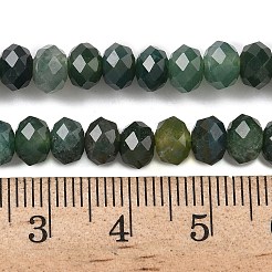 Природные моховой агат нитей бисера&nbsp;X-G-D344-A11