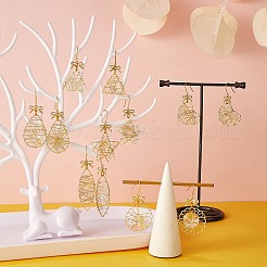 Экологически чистые железные подвески с конским глазом&nbsp;EJEW-PH01401-02