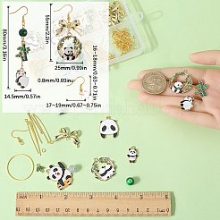 Набор для самостоятельного изготовления сережек в стиле панды&nbsp;DIY-SC0023-69