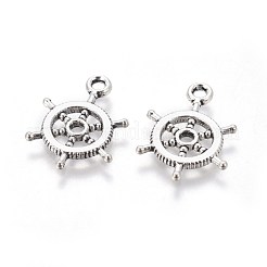 Тибетском стиле сплава шлем подвески&nbsp;X-TIBEP-16625-AS-RS