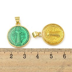 Подвески из латуни с эмалью в стойку&nbsp;KK-Z053-21G