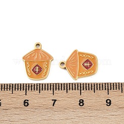 Подвески из нержавеющей стали 304 с эмалью&nbsp;STAS-C137-05B-G