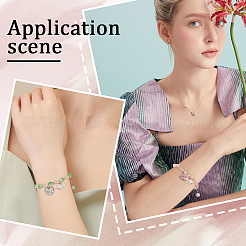 Наборы для изготовления браслетов из стеклянных цветов своими руками&nbsp;DIY-SC0027-62