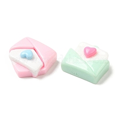 Мультяшные непрозрачные кабошоны из смолы&nbsp;RESI-C039-02E