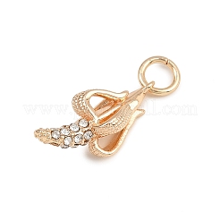 Подвески латунные горный хрусталь&nbsp;KK-B145-02G-05