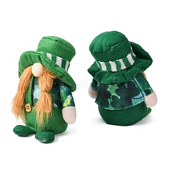 2 шт. 2 стиля День Святого Патрика тканевый гном безликая кукла&nbsp;DJEW-GF0001-63