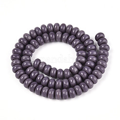 Непрозрачные с напылением стеклянные бусины&nbsp;X-GLAA-ZX008-8mm-18S